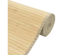 Discount Alfombra rectangular de bambú natural claro 70x100 cm Color natural oscuro