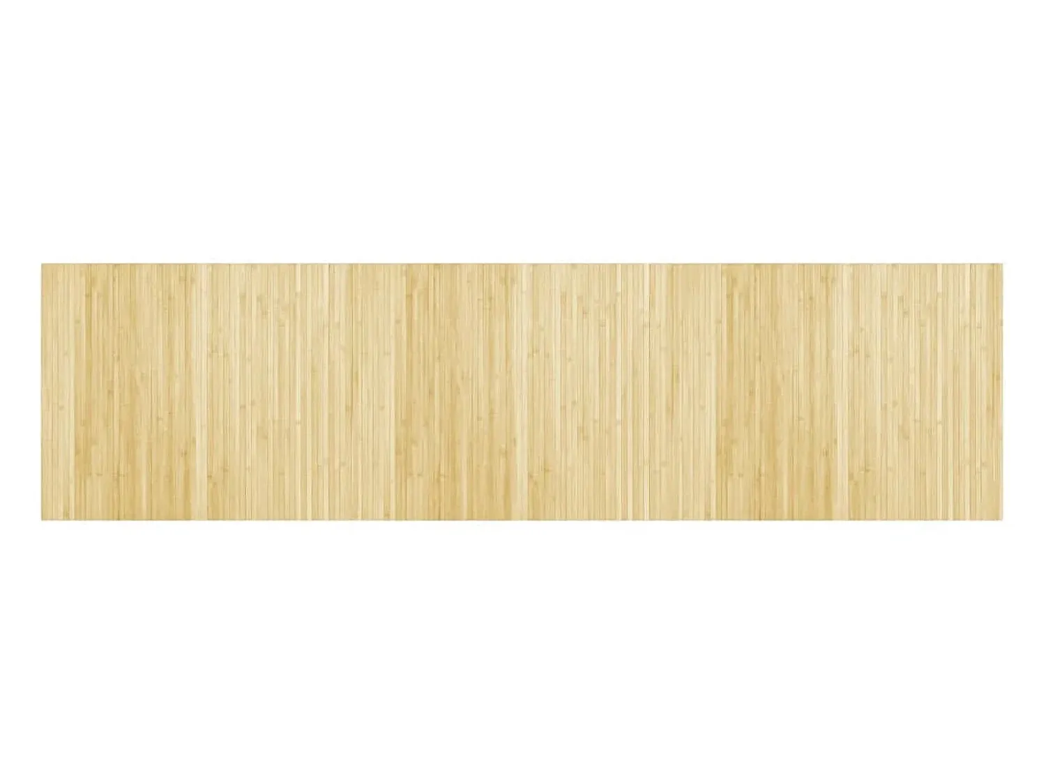 Alfombra De Cocina^Alfombra rectangular de bambú natural claro 80x300 cm Beige