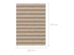Alfombra rectangular de jacinto de agua 215x150 cm - Saona