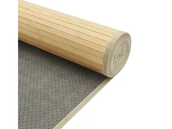 Alfombra De Cocina^Alfombra rectangular de luz natural 100x200 cm bambú Beige