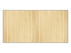 Alfombra De Cocina^Alfombra rectangular de luz natural 100x200 cm bambú Beige