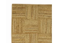 Alfombra rectangular de yute 120 x 150 cm - Kara