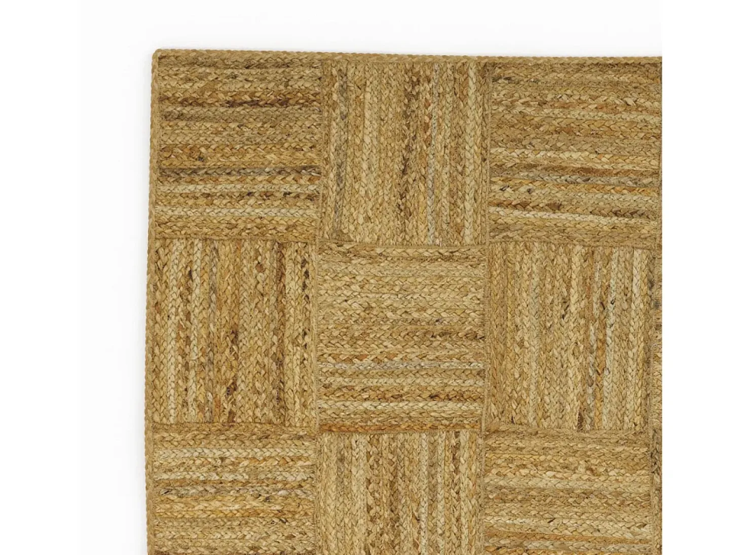 Alfombra rectangular de yute 120 x 150 cm - Kara