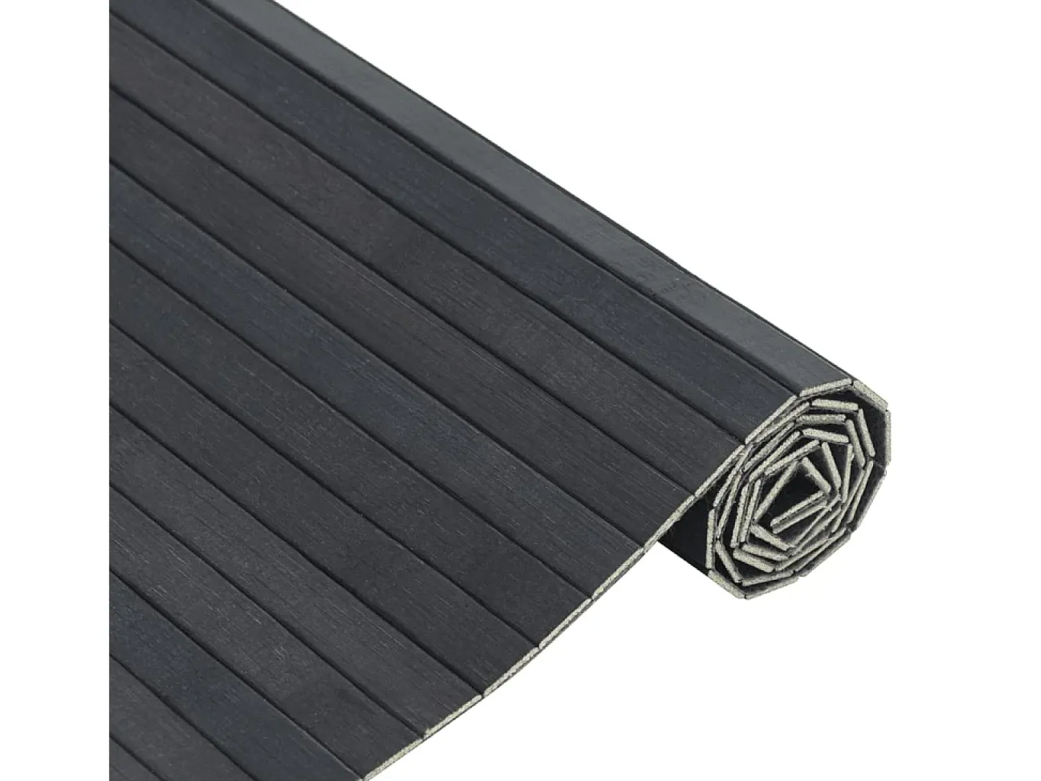 New Alfombra rectangular 60x300 cm bambú Gris