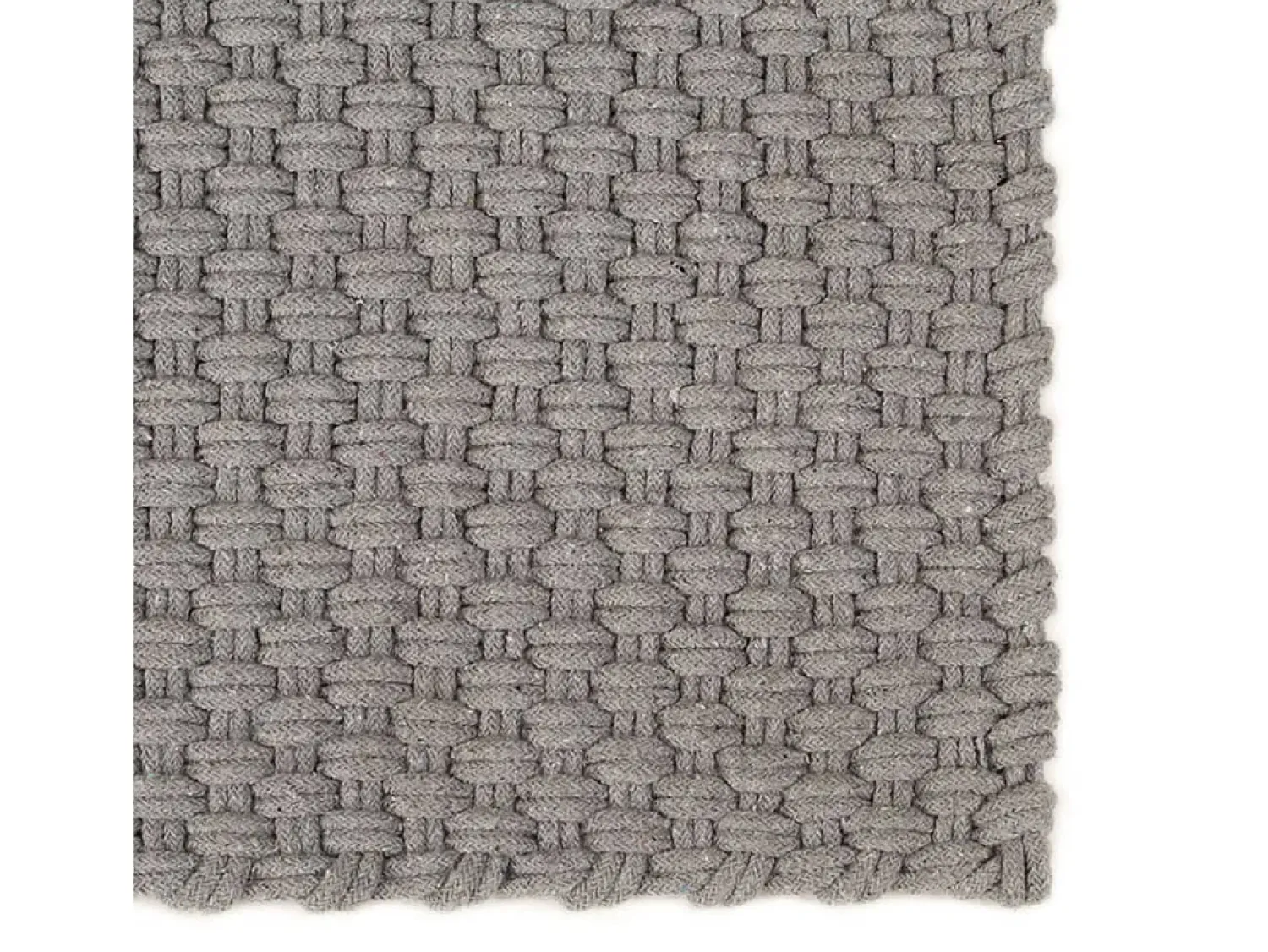 Discount Alfombra rectangular 160x230 cm Algodón Gris