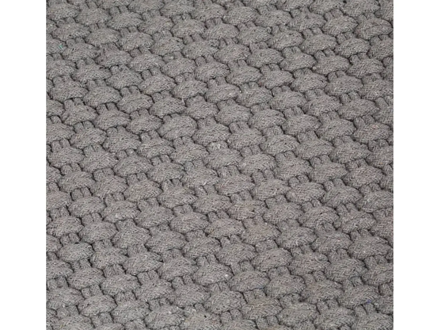 Discount Alfombra rectangular 160x230 cm Algodón Gris