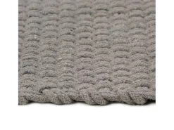 Discount Alfombra rectangular 160x230 cm Algodón Gris