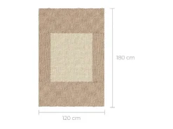 Alfombra rectangular jacinto de agua 180x120 cm - Vaiana