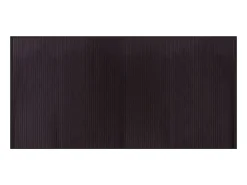 Outlet Alfombra rectangular marrón oscuro 100x200 cm bambú Marru00f3n