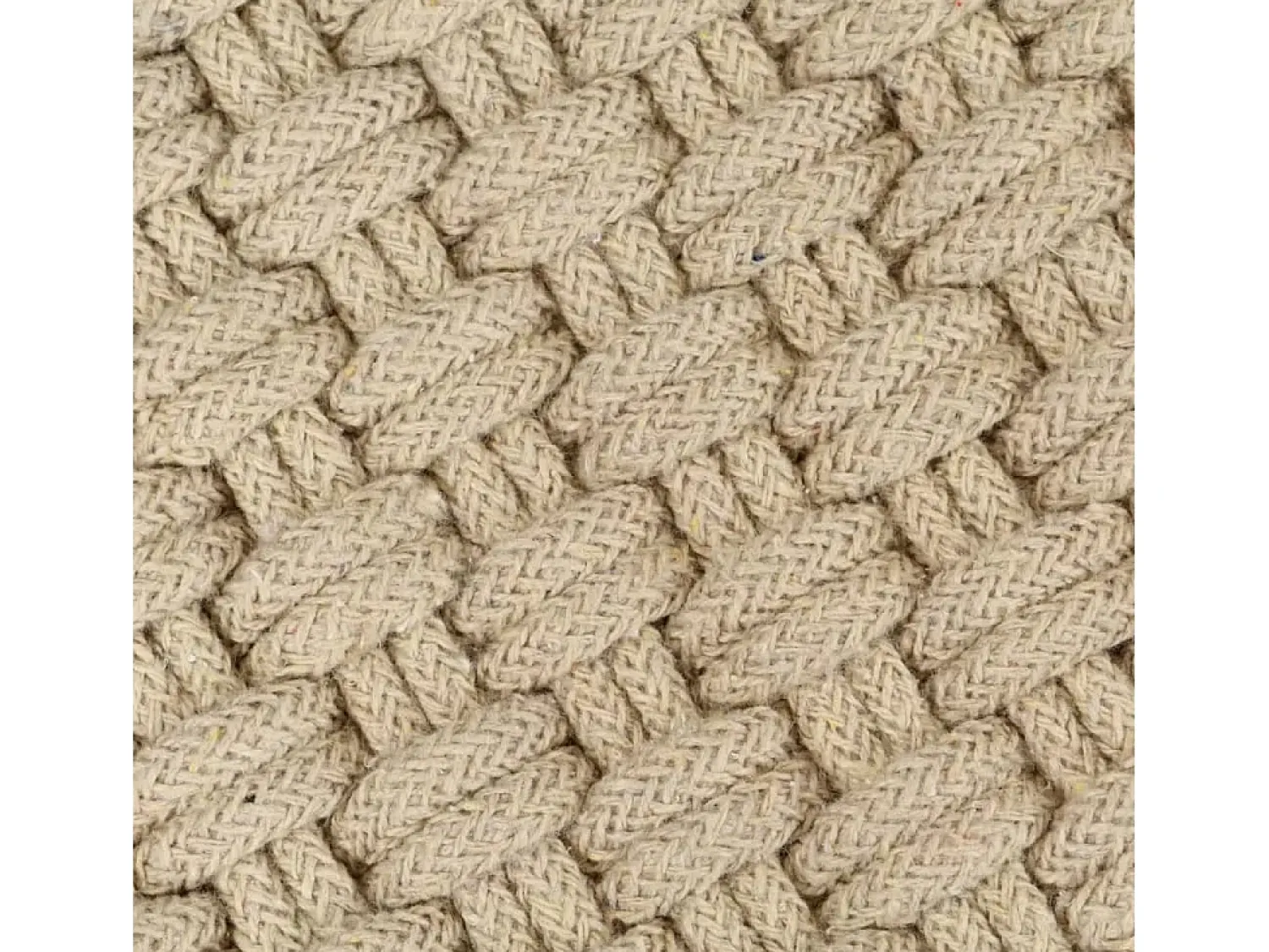 Best Alfombra Rectangular Natural 160x230 cm Algodón Marru00f3n