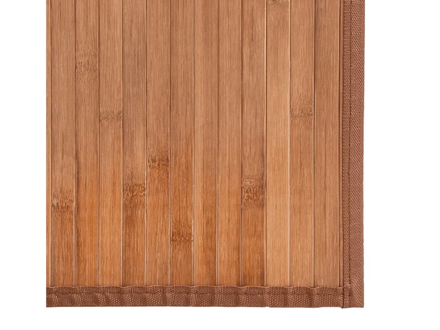 Outlet Alfombra rectangular natural de bambú 100x200 cm Marru00f3n