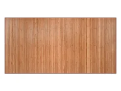 Outlet Alfombra rectangular natural de bambú 100x200 cm Marru00f3n