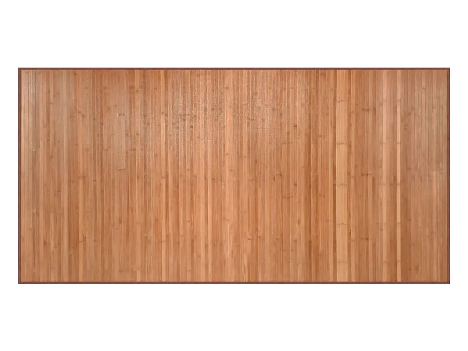 Outlet Alfombra rectangular natural de bambú 100x200 cm Marru00f3n