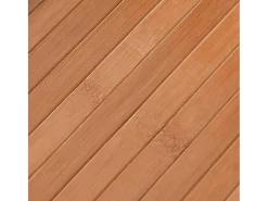 Outlet Alfombra rectangular natural de bambú 100x200 cm Marru00f3n
