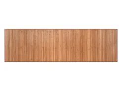 Discount Alfombra rectangular natural de bambú 60x200 cm Marru00f3n