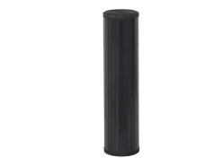 Discount Alfombra rectangular negra de bambú 70x200 cm Negro