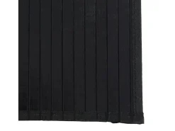 Alfombra rectangular negra 100x200 cm bambú