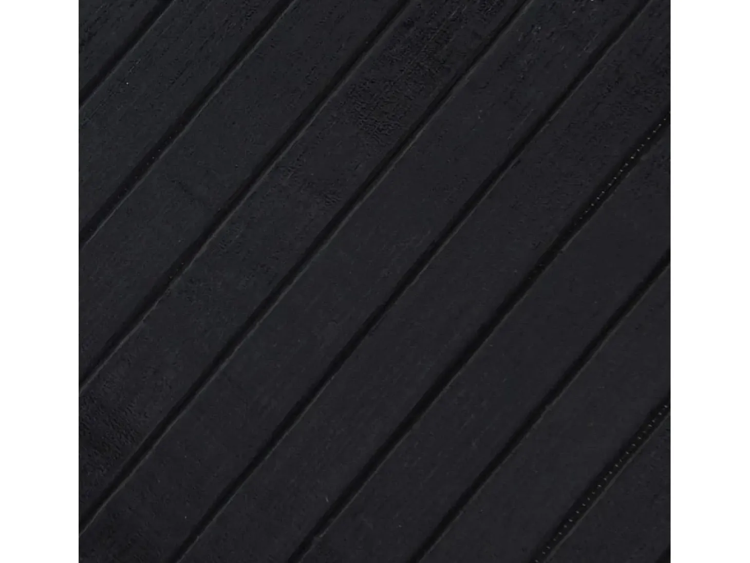 Alfombra rectangular negra 100x200 cm bambú