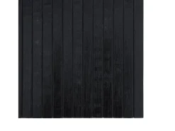 Alfombra De Cocina^Alfombra rectangular negra 100x200 cm bambú Negro