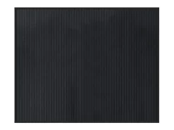 Best Alfombra rectangular negra de bambú 80x100 cm Negro