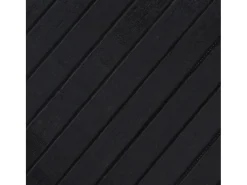 Alfombra rectangular negra de bambú 80x100 cm