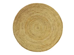 Alfombra redonda - 100% yute trenzado - D. 200 cm - Natural - JAIPUR