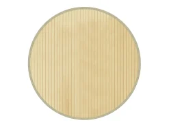 Clicnbuy Alfombra De Salón|Alfombra Redonda^Alfombra redonda bambú color natural claro 60 cm Beige