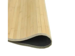 Clicnbuy Alfombra De Salón|Alfombra Redonda^Alfombra redonda bambú color natural claro 80 cm Beige