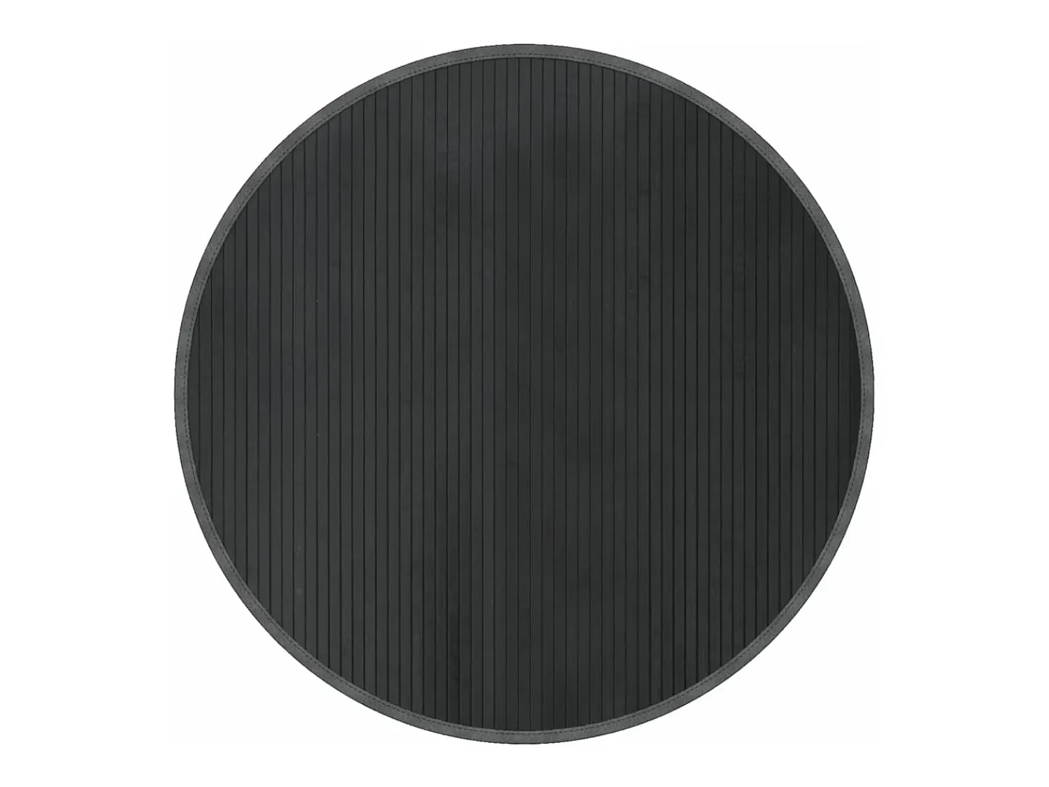 Clicnbuy Alfombra De Salón|Alfombra Redonda^Alfombra redonda bambú 100 cm Gris