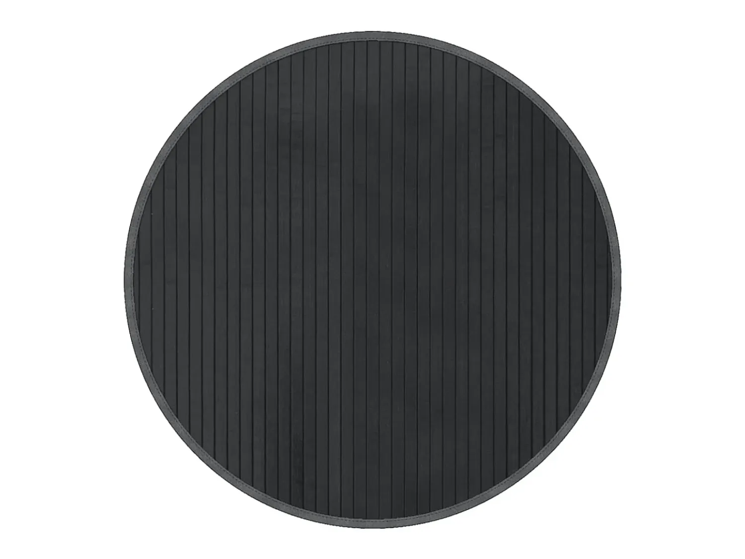 Clicnbuy Alfombra De Salón|Alfombra Redonda^Alfombra redonda bambú 60 cm Gris