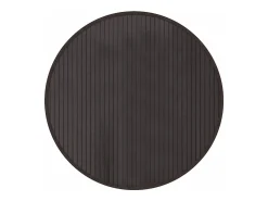 Best Clicnbuy Alfombra redonda bambú marrón oscuro 60 cm Marru00f3n