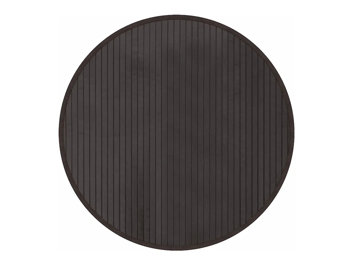Best Clicnbuy Alfombra redonda bambú marrón oscuro 60 cm Marru00f3n