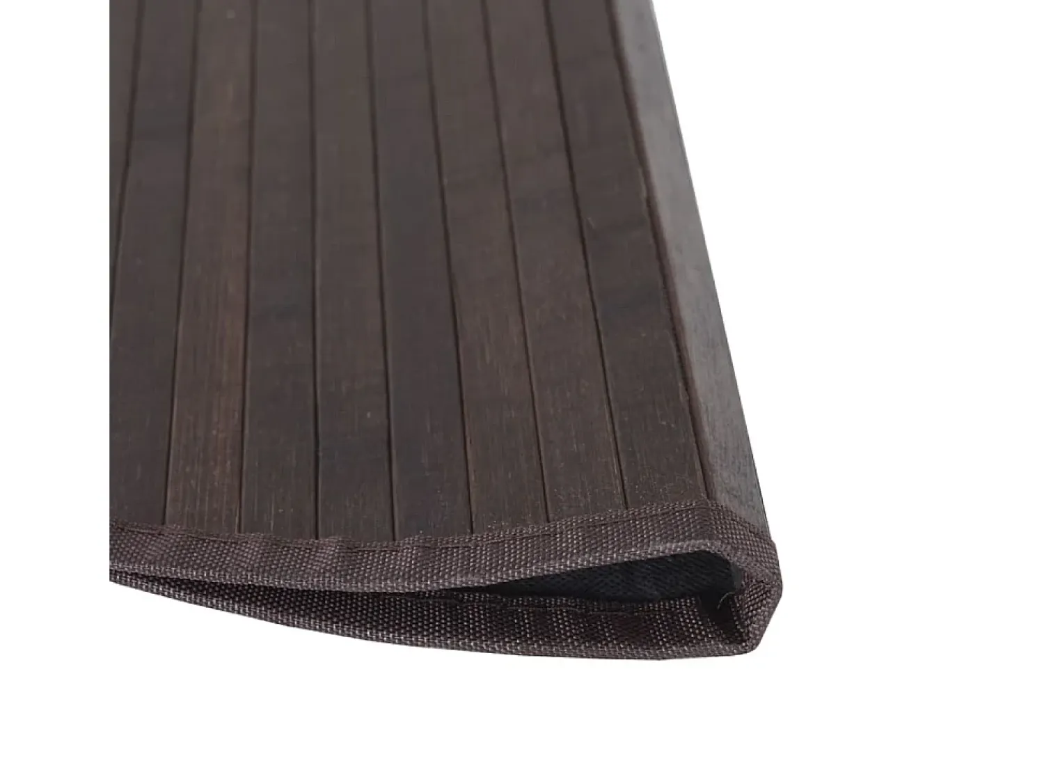 Best Clicnbuy Alfombra redonda bambú marrón oscuro 60 cm Marru00f3n