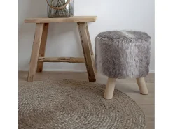 Alfombra redonda de yute natural Ø 90 cm