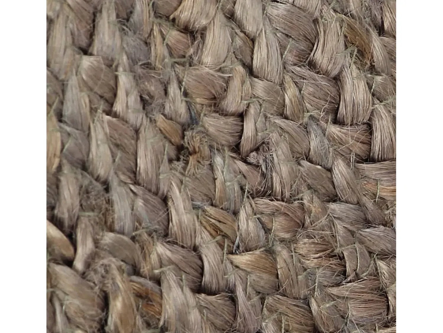 Discount Alfombra redonda de yute hecha a mano, 90 cm, color Gris