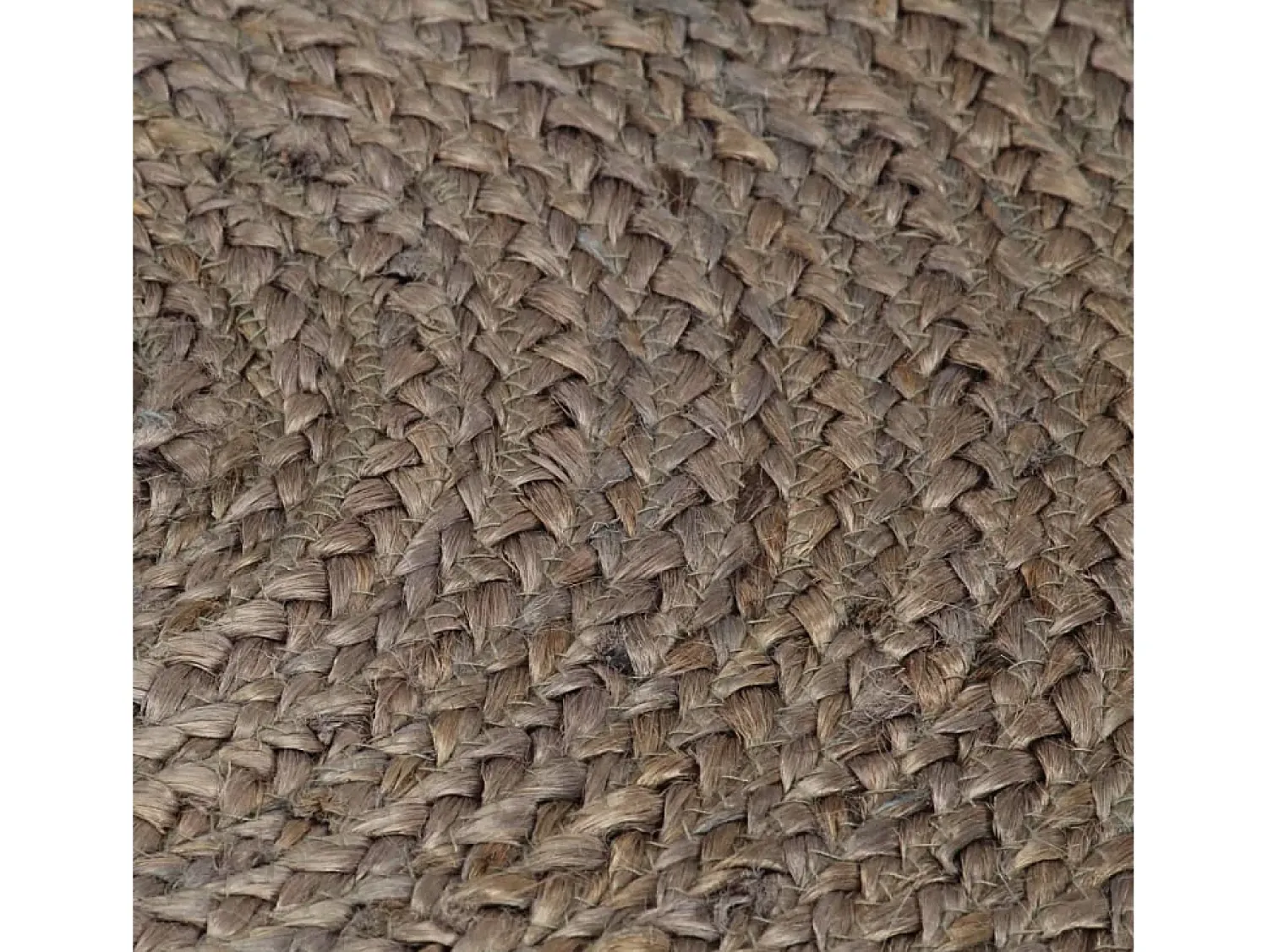 Discount Alfombra redonda de yute hecha a mano, 90 cm, color Gris