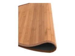 Alfombra De Cocina|Alfombra Redonda^Alfombra redonda natural de bambú de 60 cm Marru00f3n