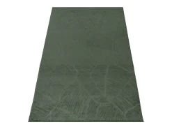 Online the carpet Alfombra Rio ala estar antideslizante hojas, Bosque, 120 x 160 cm Verde esmeralda