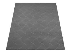 the carpet Alfombra De Salón^Alfombra Rio ala estar antideslizante 3D, Antracita, 80 x 150 cm Gris antracita