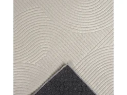Alfombra Rio ala estar antideslizante arco, Crema, 200 x 280 cm
