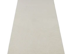 Alfombra Rio ala estar antideslizante arco, Crema, 120 x 160 cm