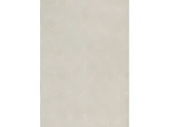 Alfombra Rio ala estar antideslizante 3D, Crema, 80 x 150 cm