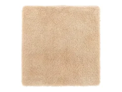 New Alfombra shaggy de pelo largo NAVARRA 200x200 cm poliéster Beige