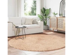 Online Alfombra shaggy de pelo largo NAVARRA 200x200 cm poliéster Beige