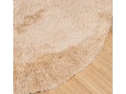 Online Alfombra shaggy de pelo largo NAVARRA 200x200 cm poliéster Beige