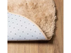 Online Alfombra shaggy de pelo largo NAVARRA 200x200 cm poliéster Beige
