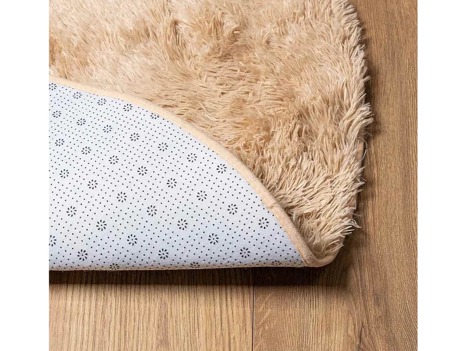 Online Alfombra shaggy de pelo largo NAVARRA 200x200 cm poliéster Beige