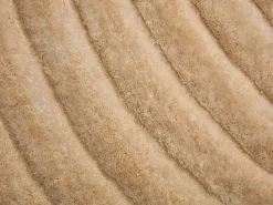 Vente-unique Alfombra De Salón^Alfombra shaggy de pelo largo en relieve, 200 x 290 cm, oscuro, MERISA Beige