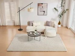 Hot OZAIA Alfombra shaggy de pelo largo efecto pelo, 200 x 290 cm, , BUNNY Beige