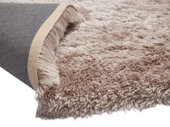 Alfombra shaggy de pelo largo - 200 x 290 cm - Topo - ARDELA